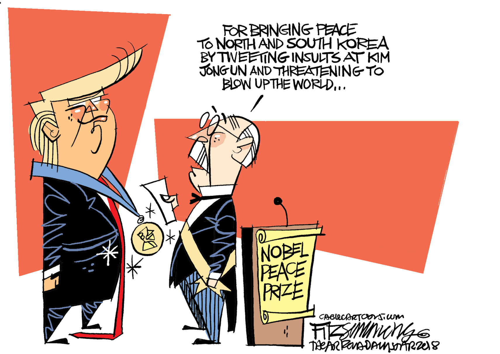Daily Fitz Cartoon: Nobel